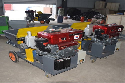 廣興鎮(zhèn)德式內外墻面砂漿石膏噴涂機制造廠車間